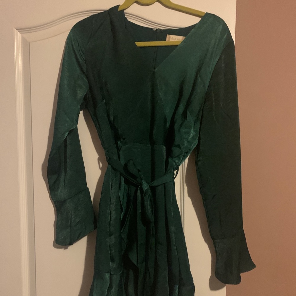 Green Wrap Dress